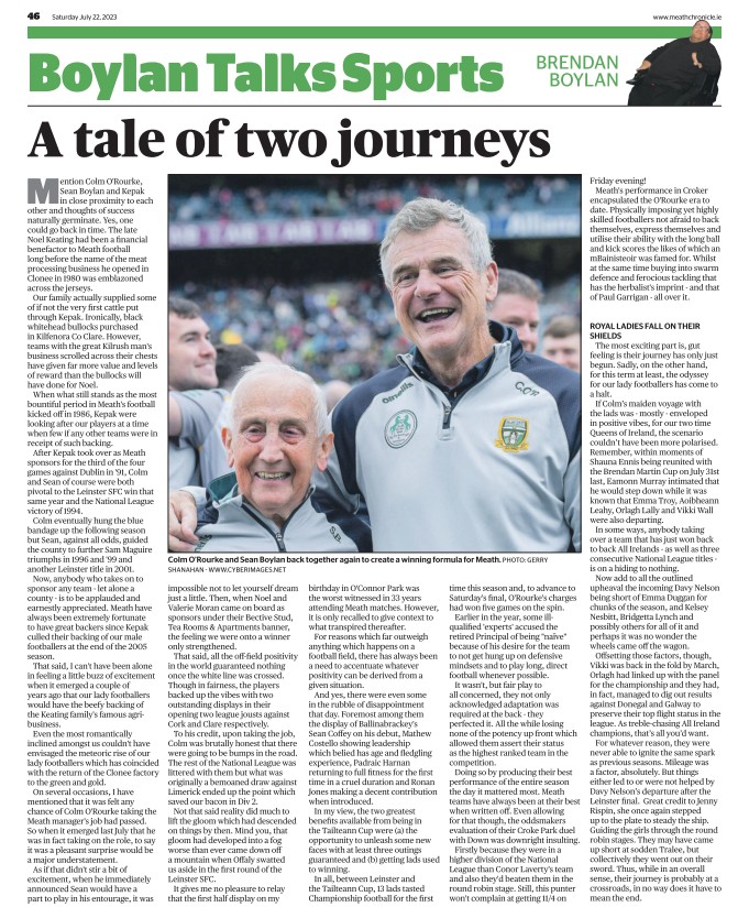A tale of two journeys