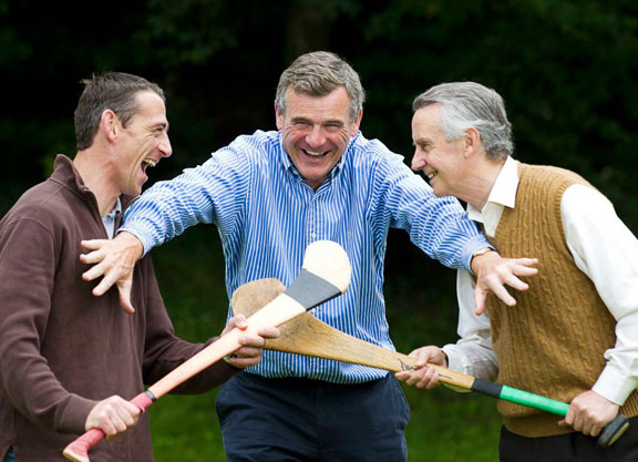 Jim and Davy get the stars and a few stripes out for Hurling For Cancer